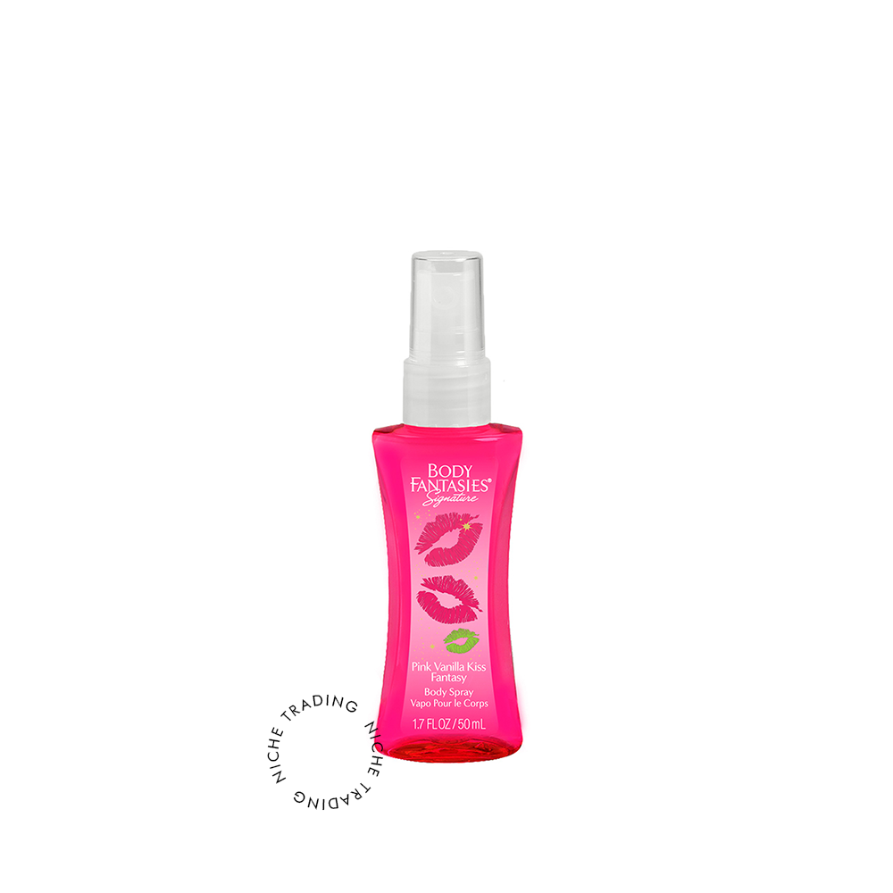 Body Fantasies Signature Pink Vanilla Kiss Body Spray 50ml - Body Fantasies | Niche Trading Qatar