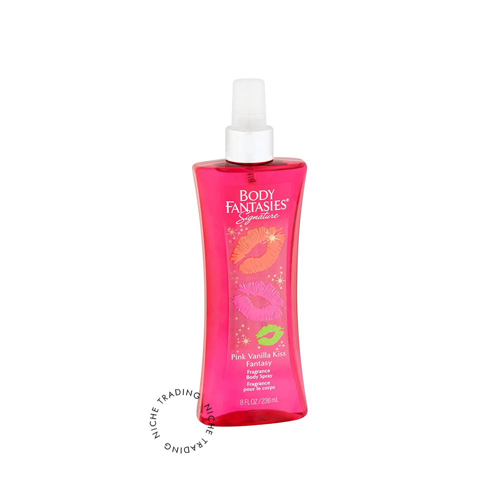 Body Fantasies Signature Pink Vanilla Kiss Body Spray 236ml - Body Fantasies | Niche Trading Qatar