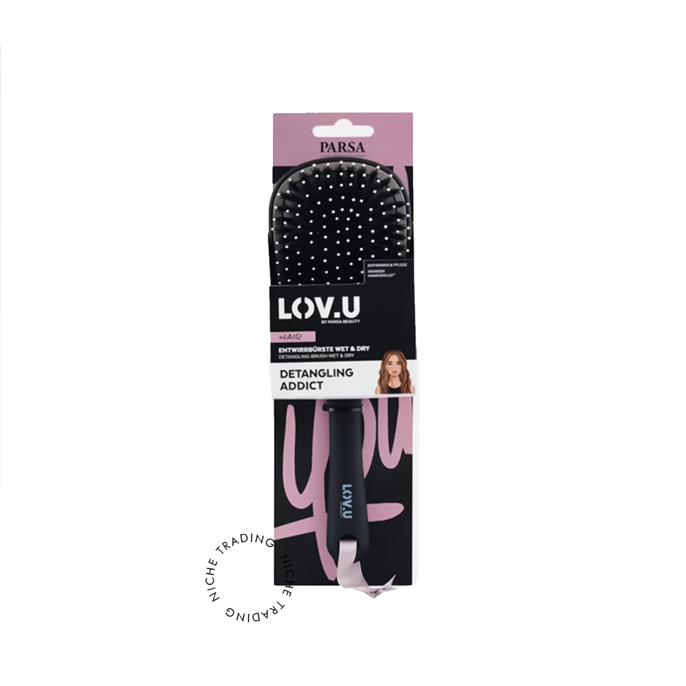 Parsa Hair Brush Paddle Black 1pc - Parsa | Niche Trading Qatar