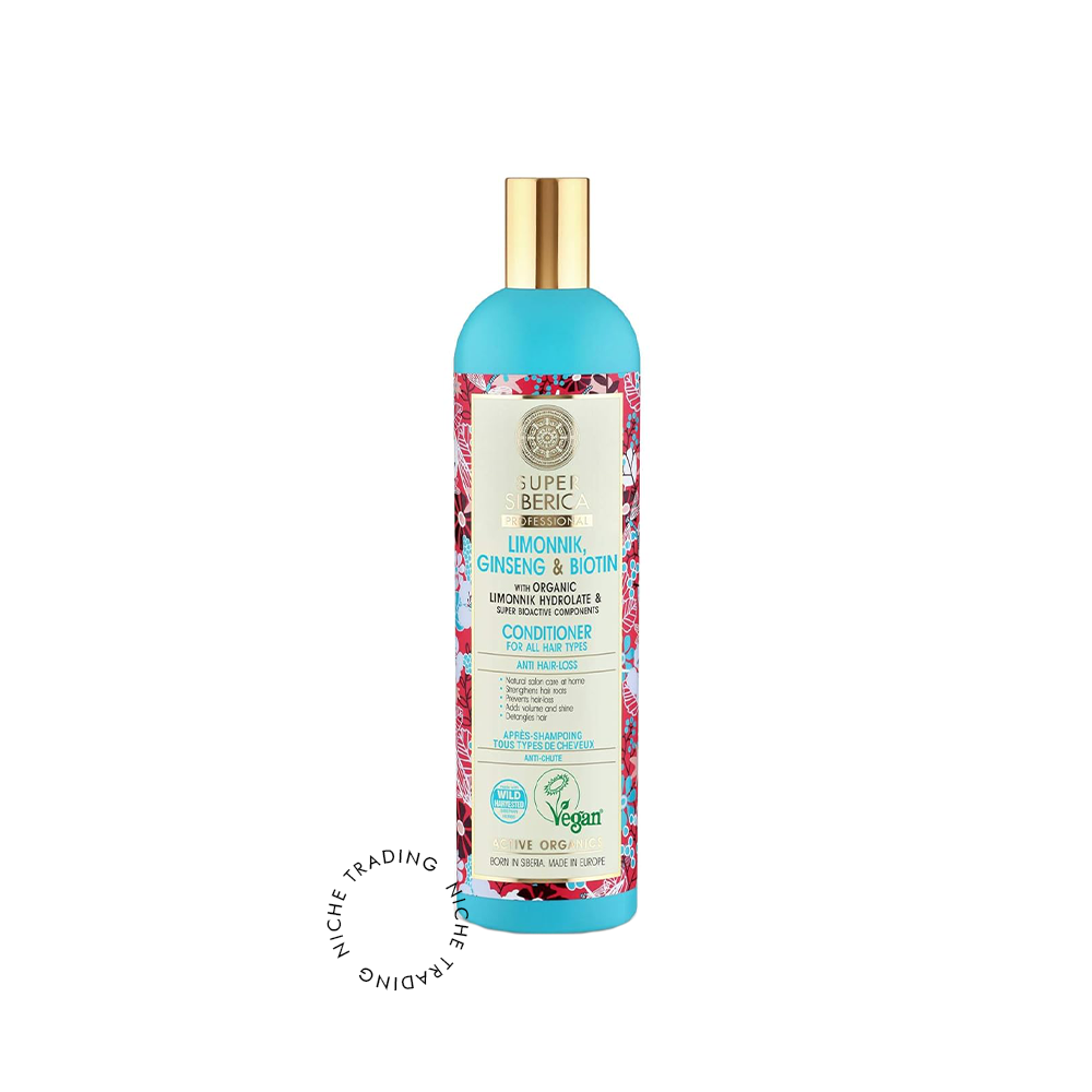 Super Siberica Limonnik, ginseng & biotin. Conditioner for All Hair Types, 400ml