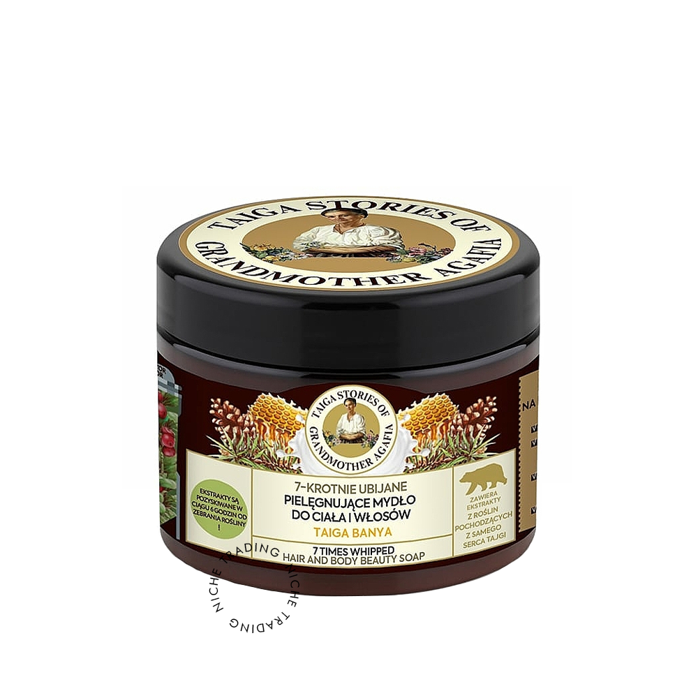 Taiga Stories. Hair and Body Beauty Soap 7 Times Whipped, 300ml - Taiga Stories | Niche Trading Qatar