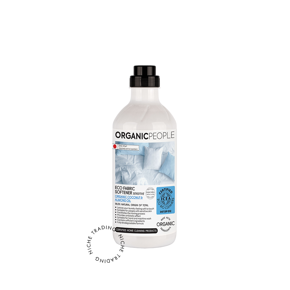 Organic People. Eco fabric softener sensitive. Organic Coconut & Almond oil, 1000ml