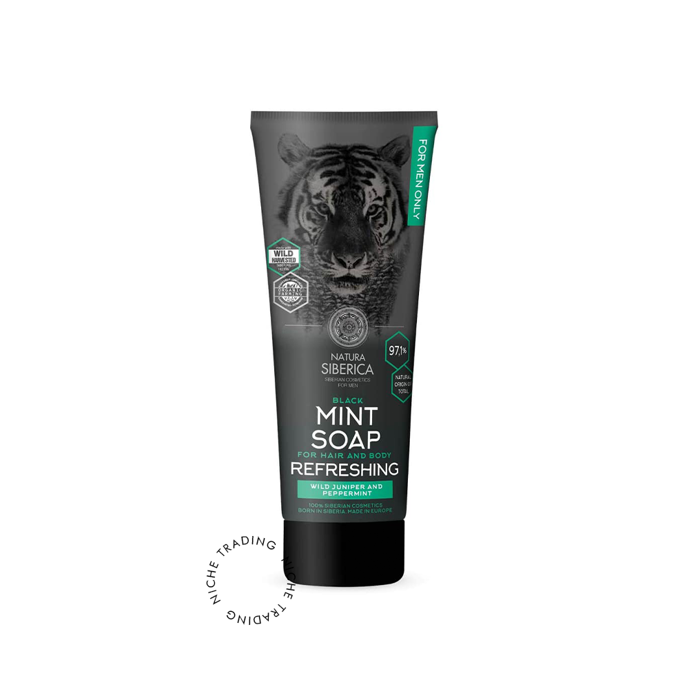 NS MEN Mint Soap for Hair and Body, 200ml - Natura Siberica | Niche Trading Qatar