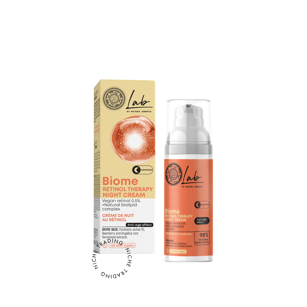 Lab by NS. Biome. Retinol Therapy Night Face Cream, 50ml - Natura Siberica | Niche Trading Qatar