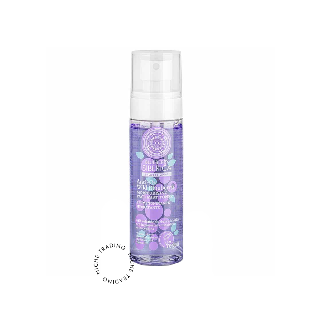 Natura Siberica Anti-OX Wild Blueberry. Moisturising face mist toner, 100ml