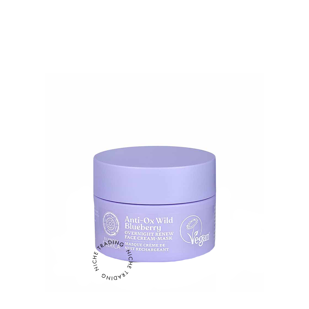 Natura SIberica Anti-OX Wild Blueberry. Overnight renewing face cream-mask, 50ml