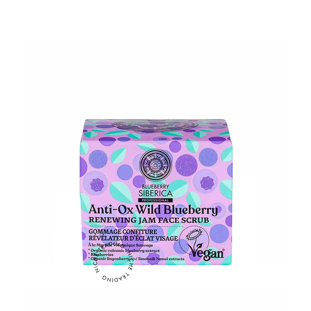 Natura Siberica Anti-OX Wild Blueberry. Renewing jam face scrub, 50ml