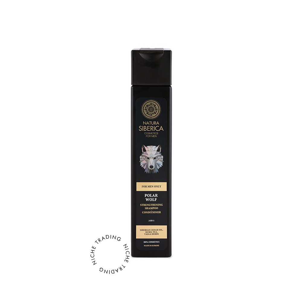 NS Men Strengthening Shampoo-conditioner 2-in1 Polar Wolf, 250ml - Natura Siberica | Niche Trading Qatar