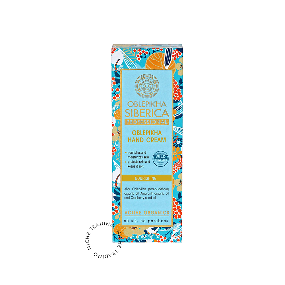 Hand Cream with Organic Oblepikha Hydrolate, 75ml