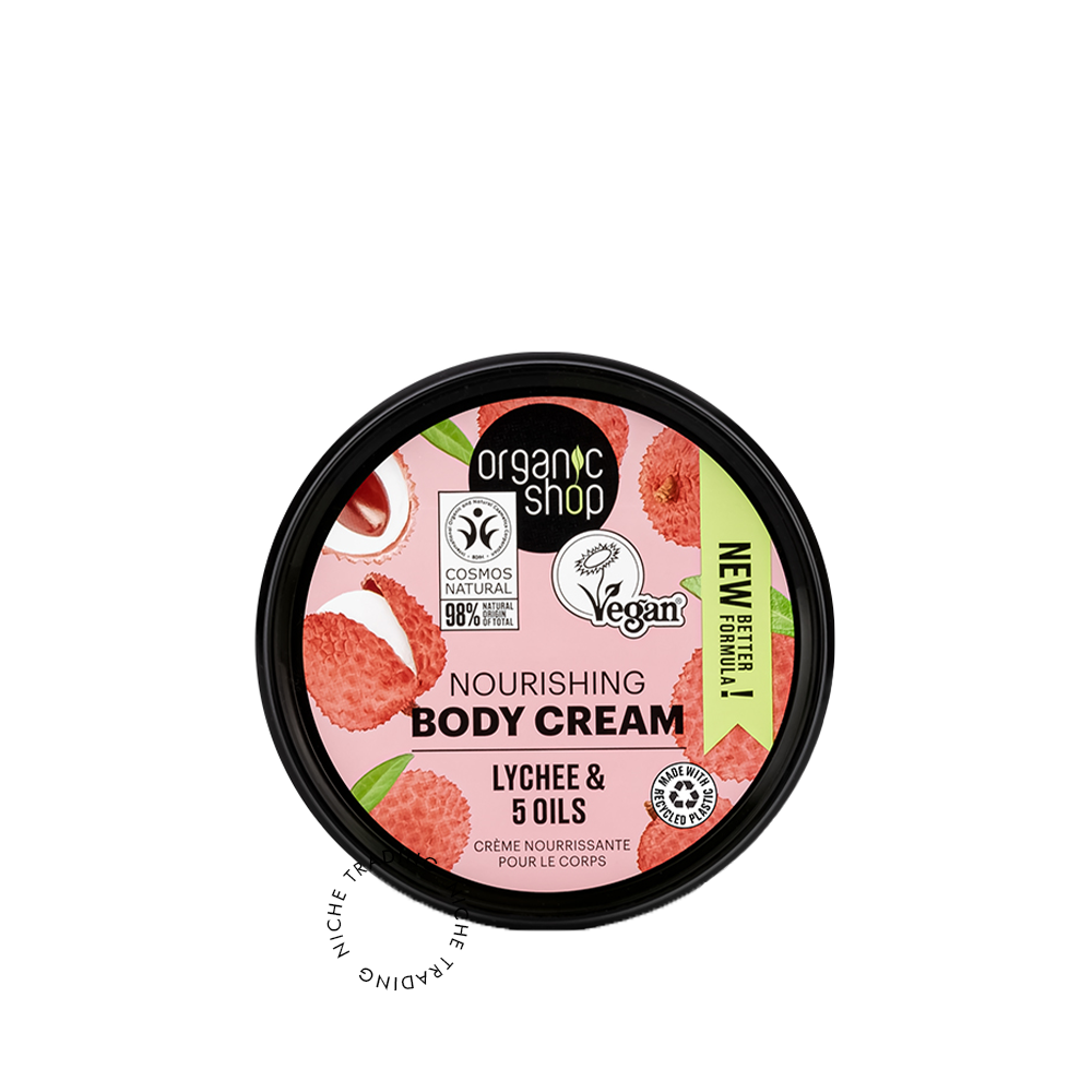 OS Nourishing Body Cream Lychee, 250ml - Organic Shop | Niche Trading Qatar