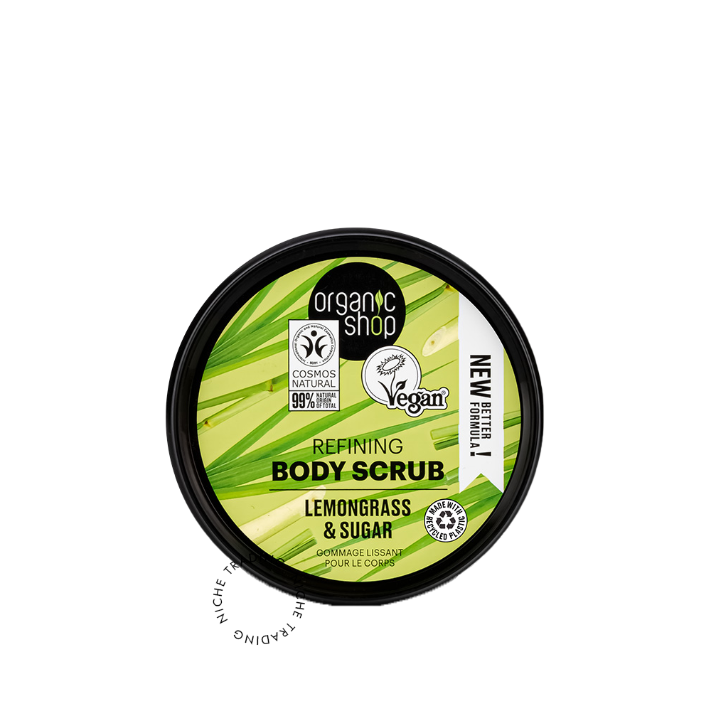 OS Refining Body Scrub Lemongrass, 250ml - Organic Shop | Niche Trading Qatar