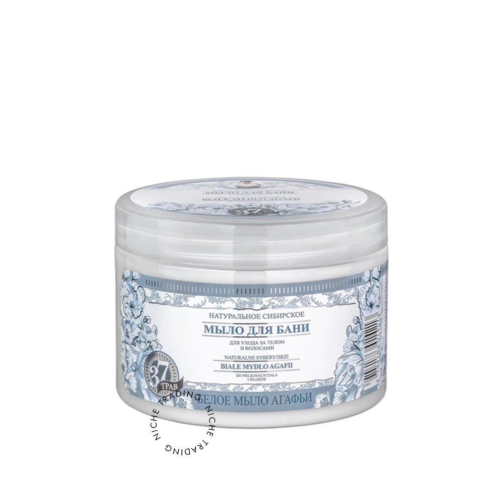 Babushka Agafja White Soap, 500ml - Natura Siberica | Niche Trading Qatar