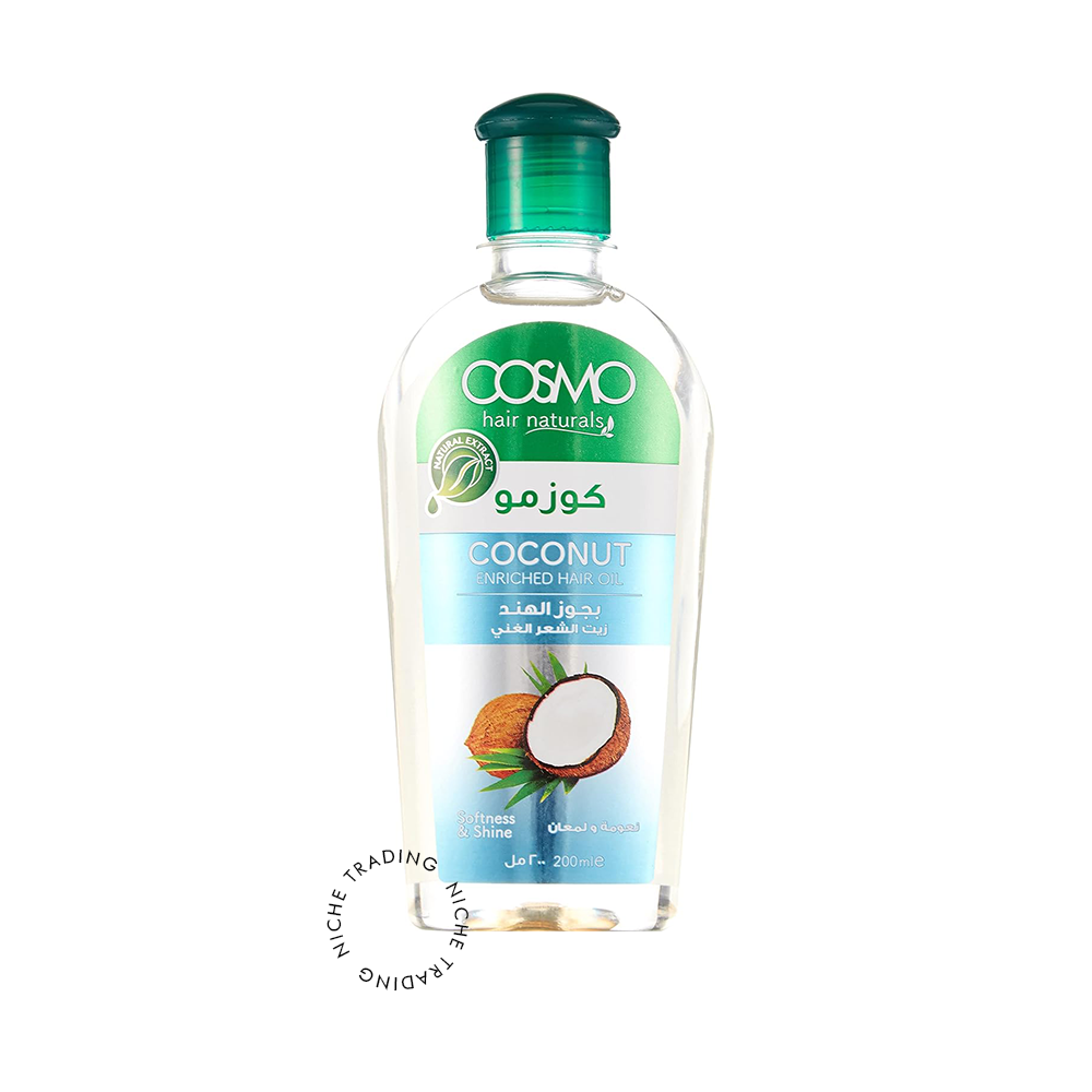 Cosmo Coconut Enriched Hair Oil 200ml - Cosmo | Niche Trading Qatar