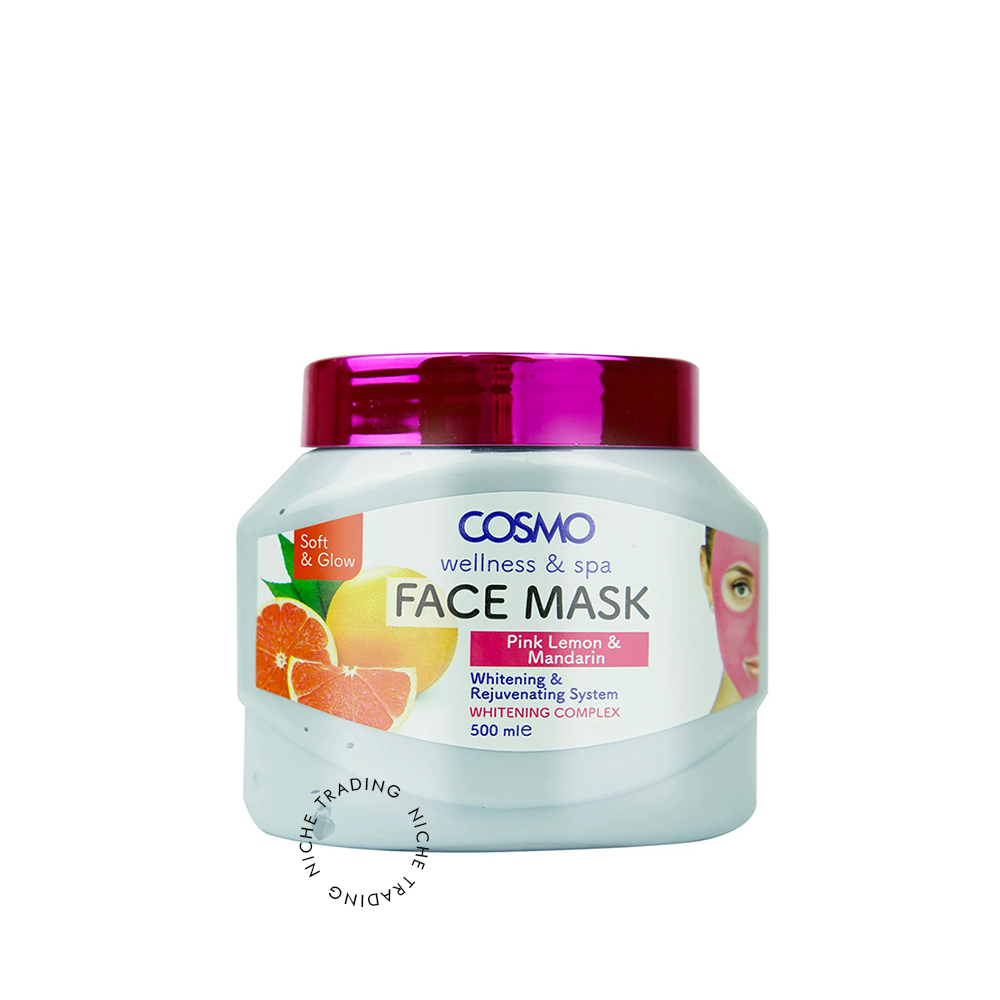 Cosmo Pink Lemon and Mandarin Face Mask 500ml - Cosmo | Niche Trading Qatar
