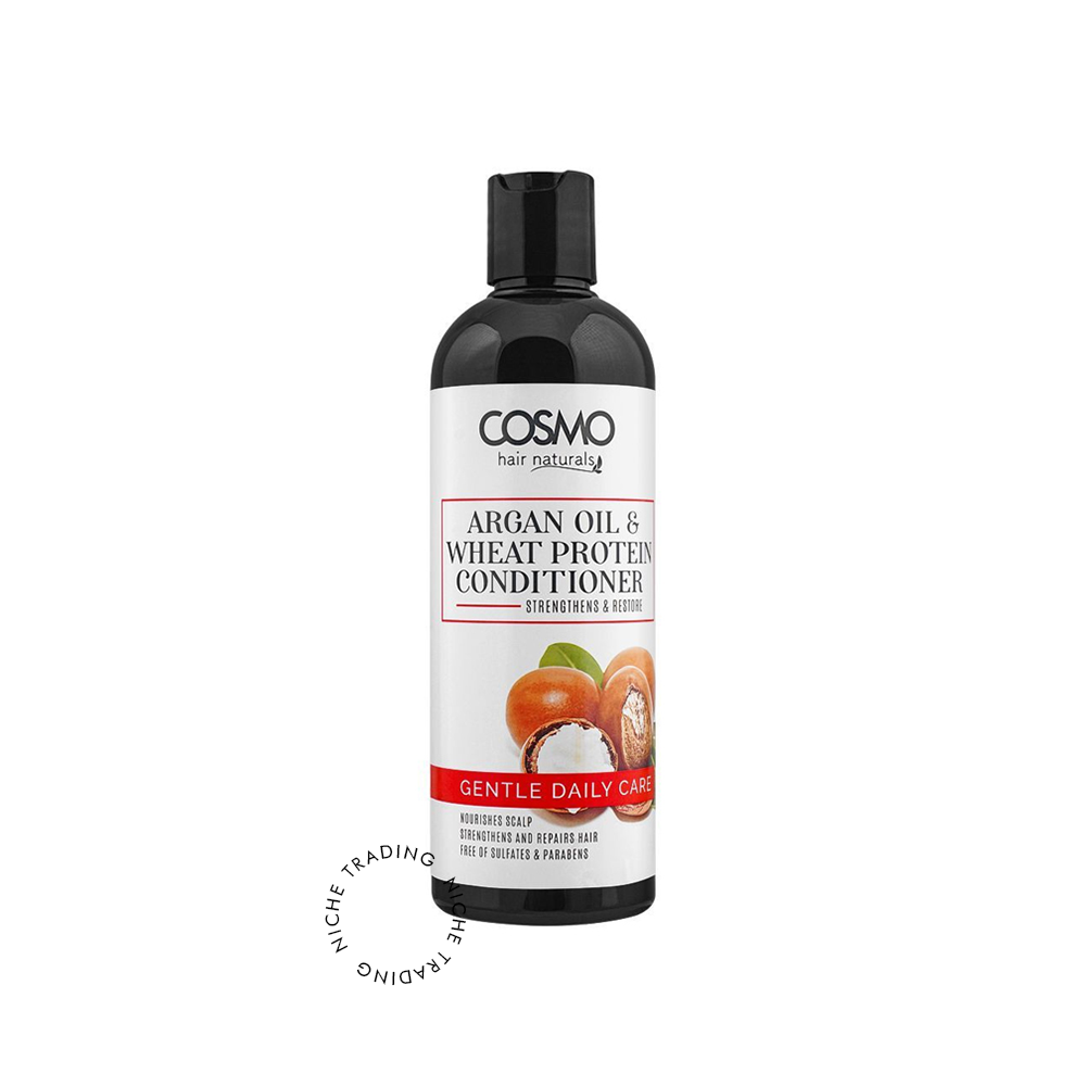 Argan Oil and Wheat Protein Conditioner 480ml - Cosmo | Niche Trading Qatar