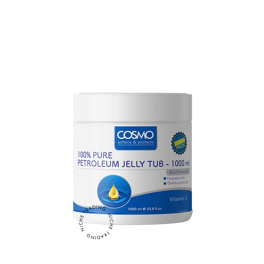 Cosmo Petroleum Jelly Tub Vitamin E 1000ml - Cosmo | Niche Trading Qatar