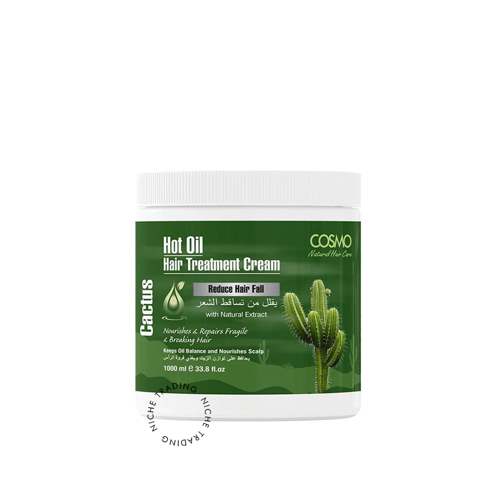 Cosmo Hot Oil Hair Treatment Cream Cactus 1000ml - Cosmo | Niche Trading Qatar