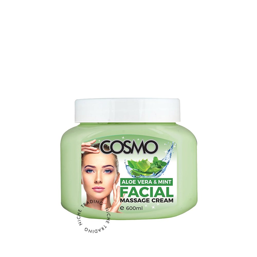 Cosmo Aloe Vera & Mint Facial Massage Cream 600ml - Cosmo | Niche Trading Qatar
