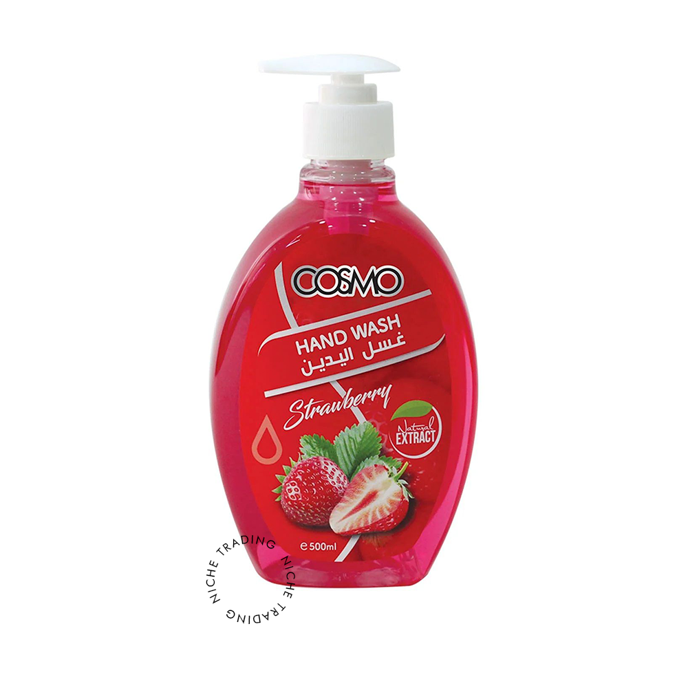 Cosmo Hand Wash Strawberry 500ml - Cosmo | Niche Trading Qatar