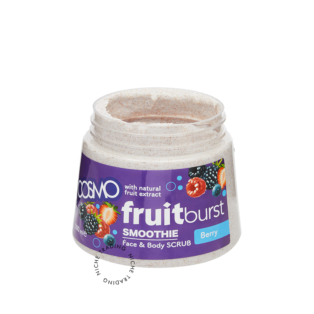 Cosmo Berry Fruitburst Face and Body Scrub 500ml
