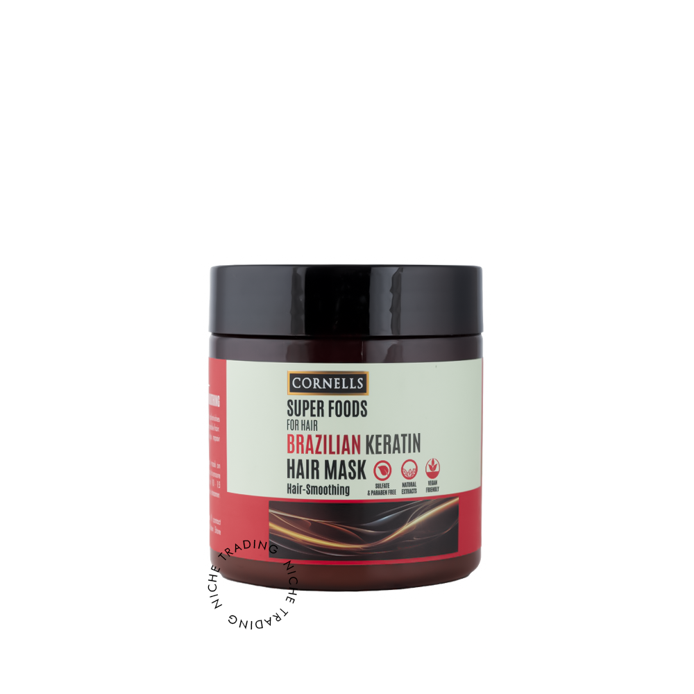 Cornells Super Foods Hair Mask Brazilian Keratin 475ml - Cornells | Niche Trading Qatar