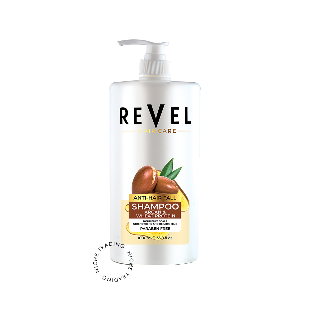 Revel Argan Oil & White Protein Shampoo 1000ml - Revel | Niche Trading Qatar