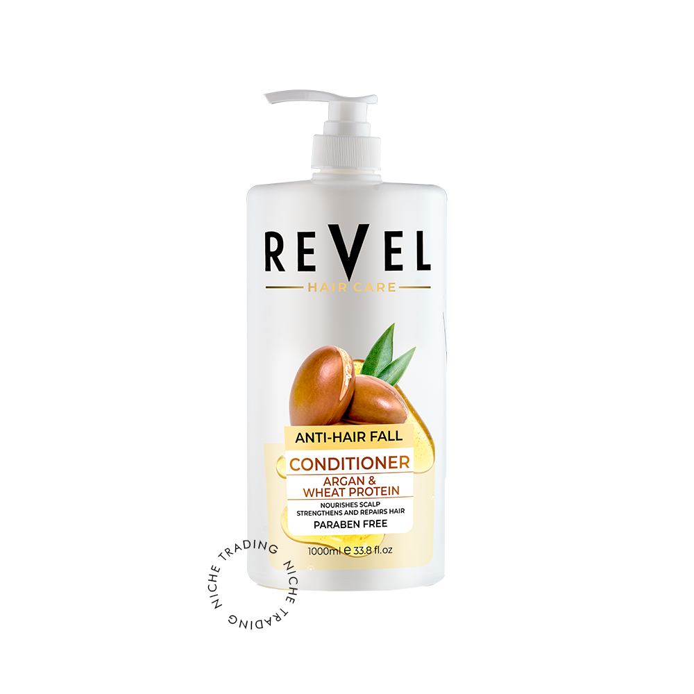 Revel Argan Oil & Wheat Protein Conditioner 1000ml - Revel | Niche Trading Qatar