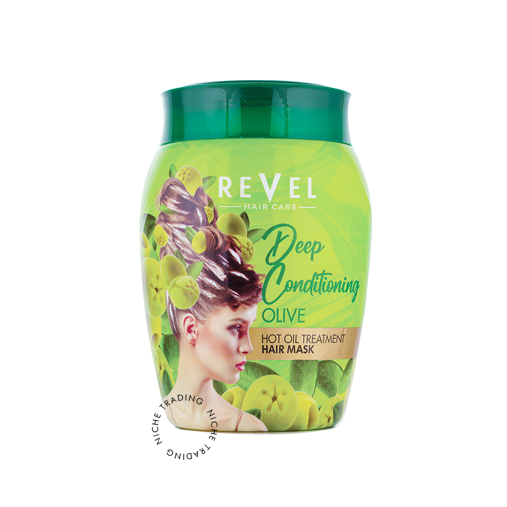Revel Hair Oil Treatment Hair Mask Olive Deep Conditioning 1000ml - Revel | Niche Trading Qatar