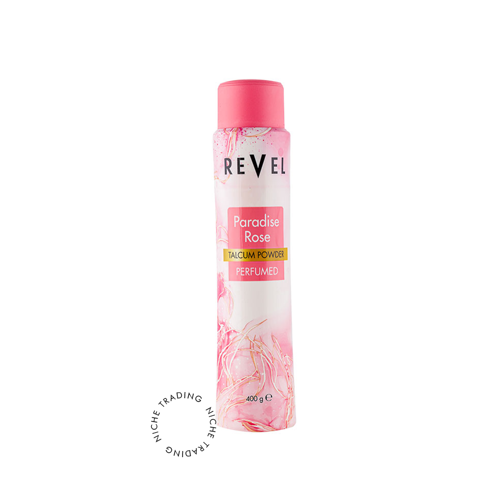 Paradise Rose Talcum Powder 400gm (revel Series) - Revel | Niche Trading Qatar