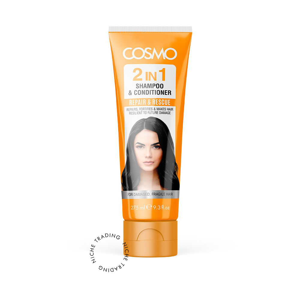 Cosmo Repair & Rescue 2in1 Shampoo & Conditioner 275ml - Cosmo | Niche Trading Qatar