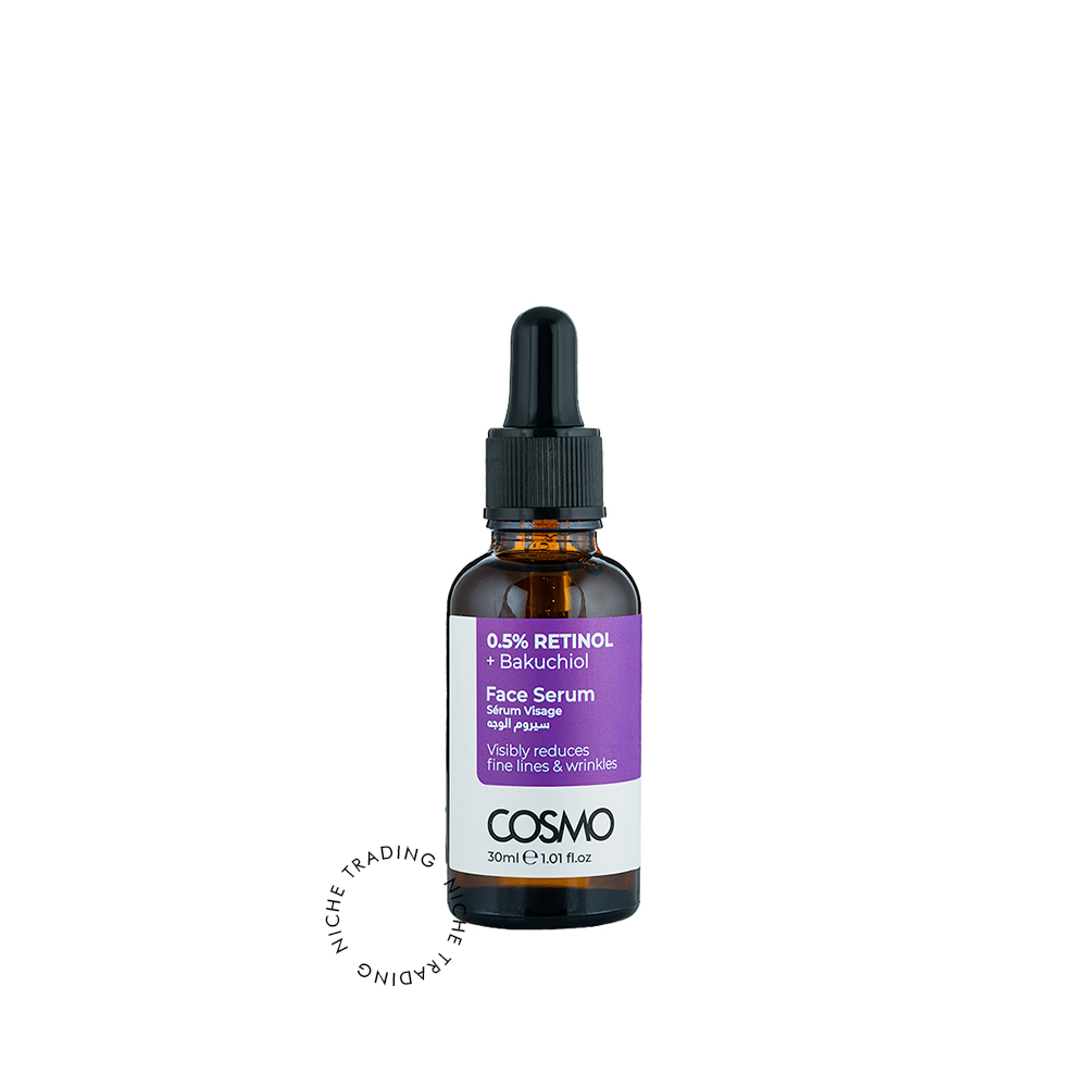 Cosmo Face Serum 0.5% Retinol + Bakuchiol 30ml - Cosmo | Niche Trading Qatar
