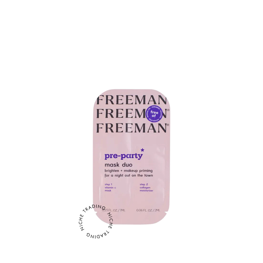 Freeman 2ml Pre-Party Mask Duo – Brightening & Hydrating Skincare - Freeman | Niche Trading Qatar