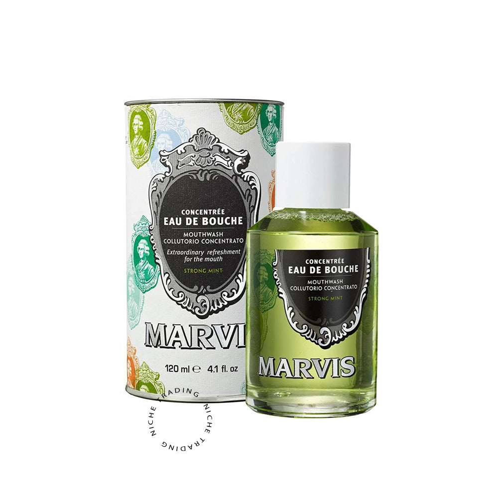 Mouth Wash Strong Mint 120ml - Marvis | Niche Trading Qatar