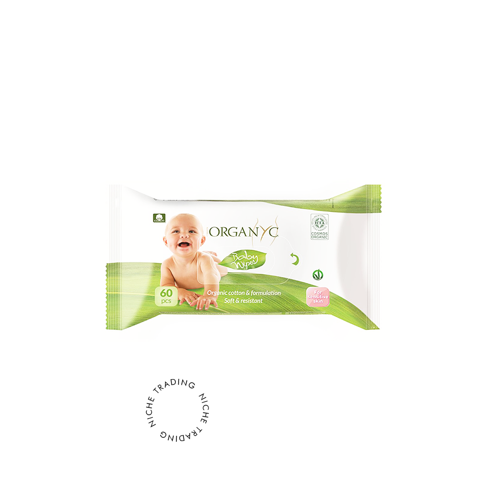 Organyc 100% Organic Cotton "Sweet Caress" Baby Wipes - Organyc | Niche Trading Qatar