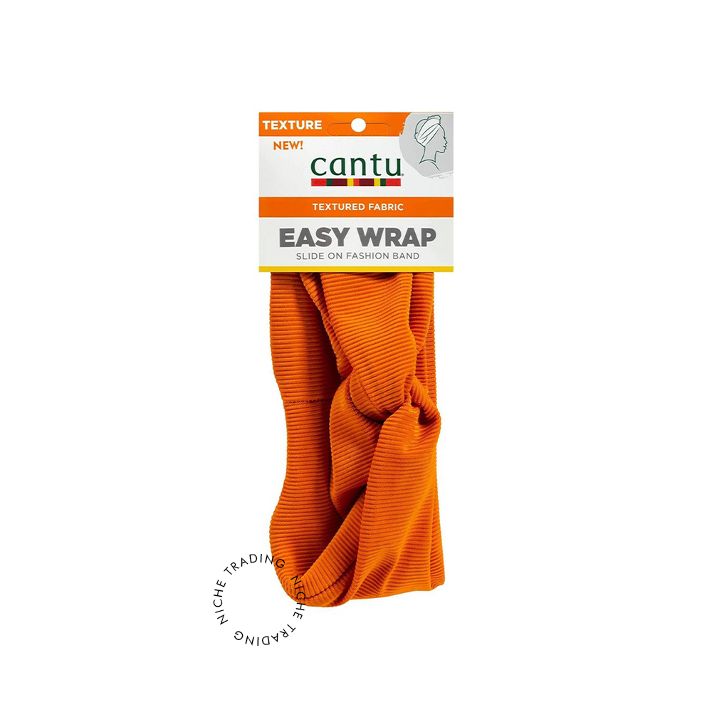 Cantu Textured Fabric Easy Wrap Hairbands-Orange - Cantu | Niche Trading Qatar