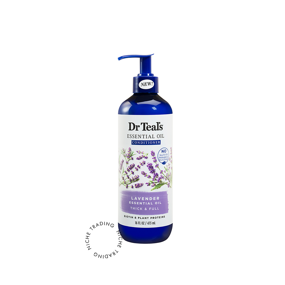 Dr Teals Lavender Thick & Full Conditioner 473ml - Dr. Teal's | Niche Trading Qatar
