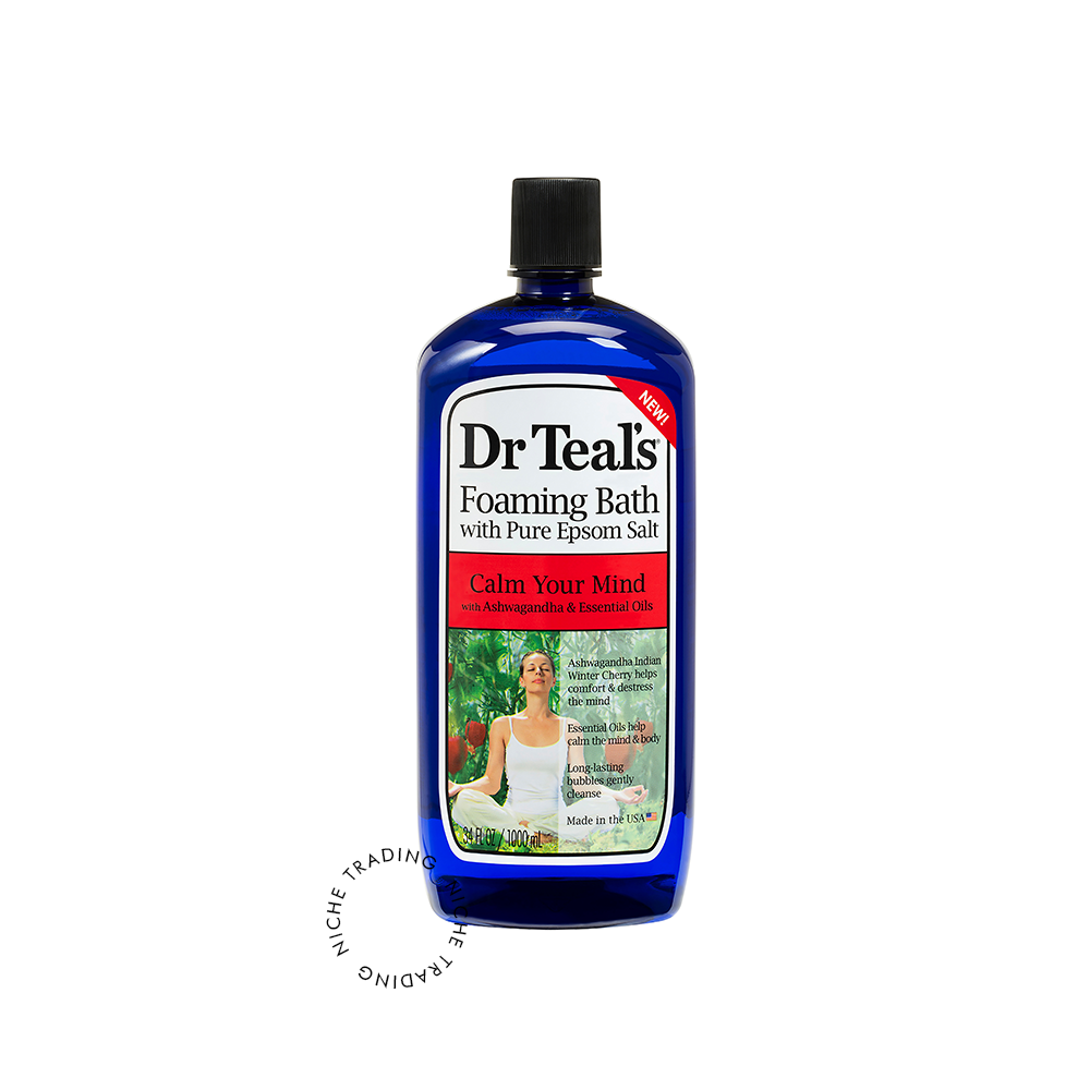 Dr Teals Ashwagandha Foaming Bath 1000ml - Dr. Teal's | Niche Trading Qatar