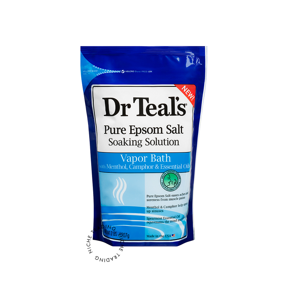 Dr Teals Vapor Epsom Salt Soak, 2 Lbs 907 gm