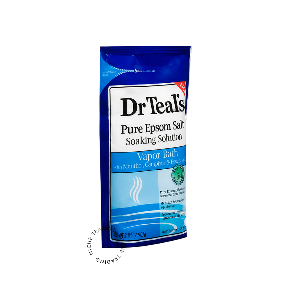 Dr Teals Vapor Epsom Salt Soak, 2 Lbs 907 gm