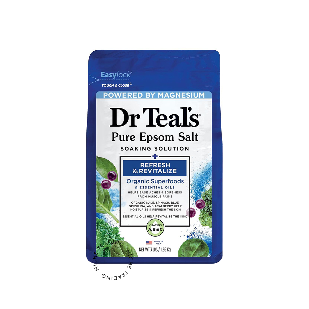 Dr Teals Superfoodsepsom Salt 1.36kg - Dr. Teal's | Niche Trading Qatar