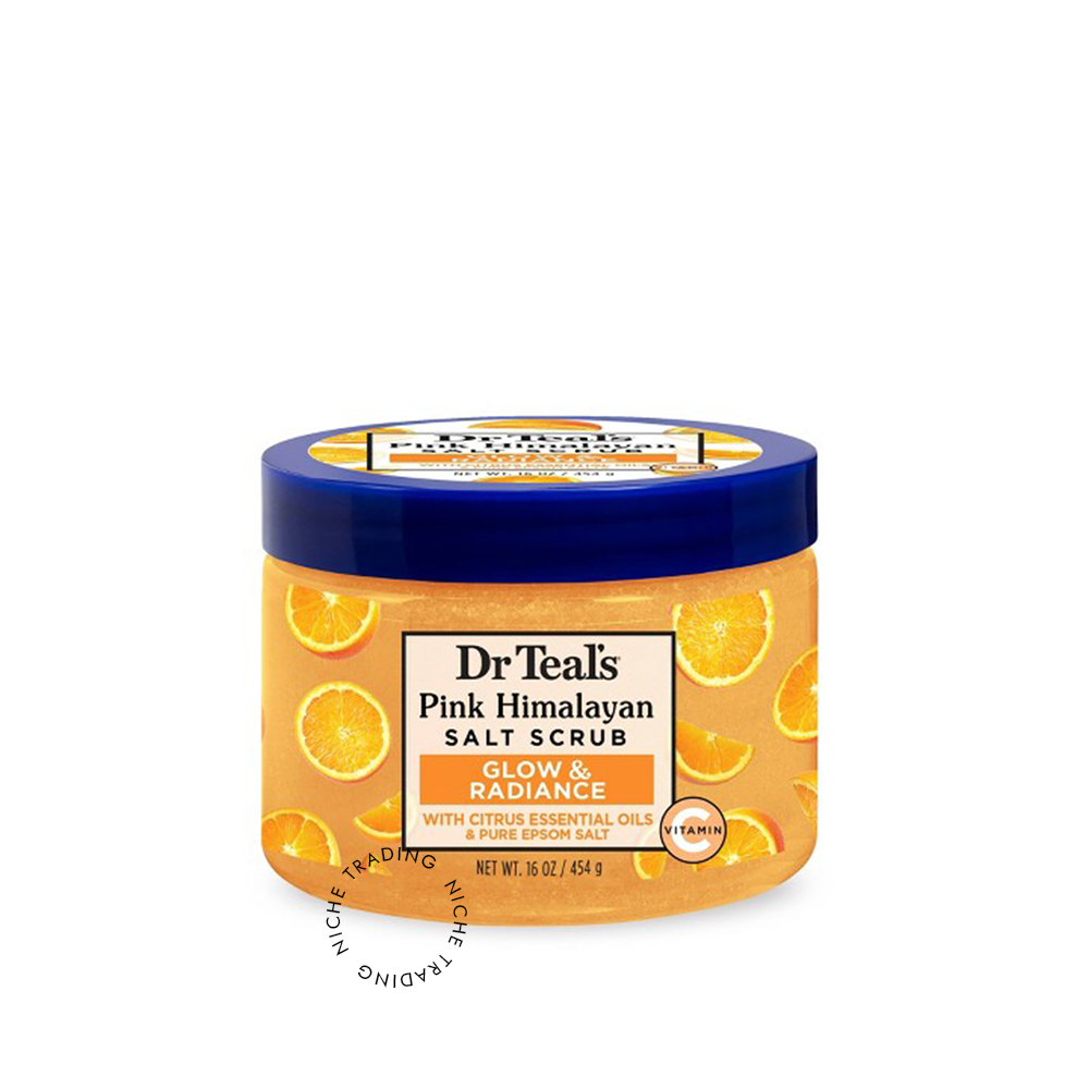 Dr Teals Glow & Radiance Vitamin C Salt Scrub 454 gm