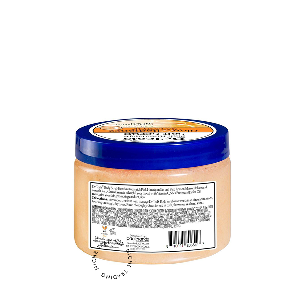 Dr Teals Glow & Radiance Vitamin C Salt Scrub 454 gm