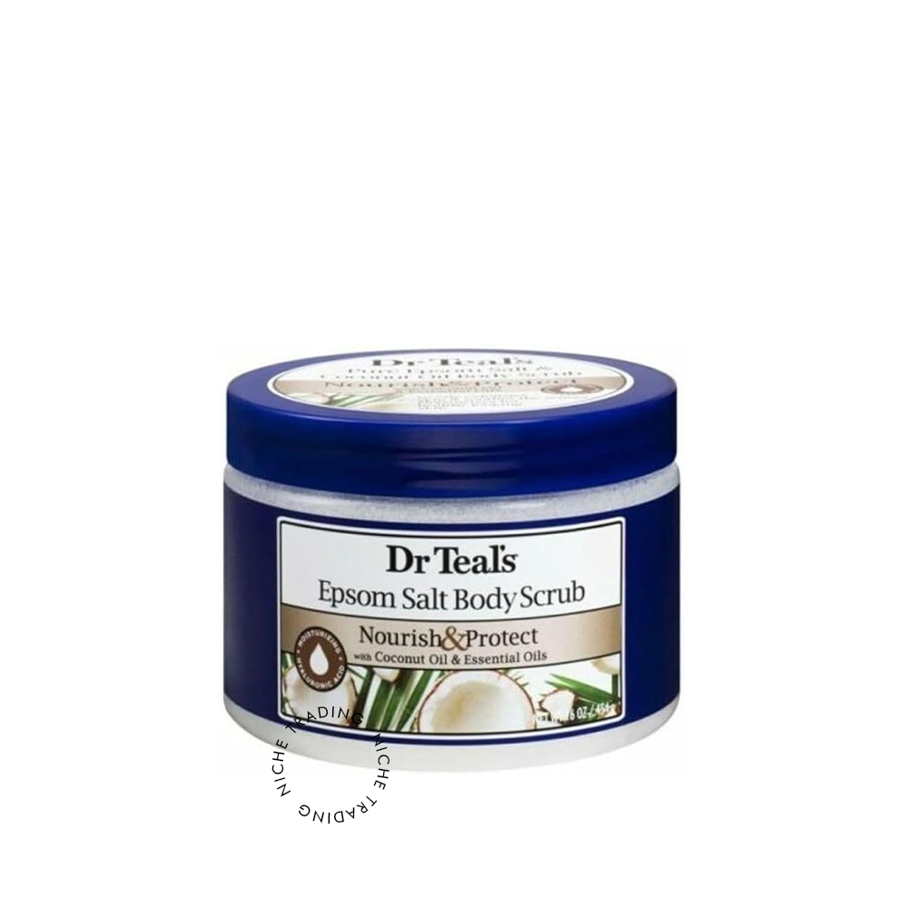 Dr Teal S Epsom Salt Body Scrub Nourish & Protect with Coconut Oil & Essential Oils 454 gm