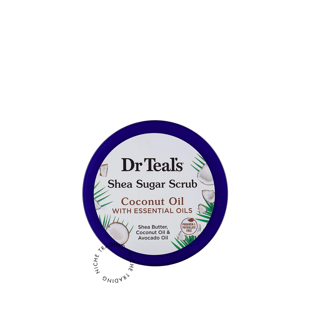 Dr Teal S Shea Sugar Body Scrub with Coconut Oil and Essential Oils 538 gm