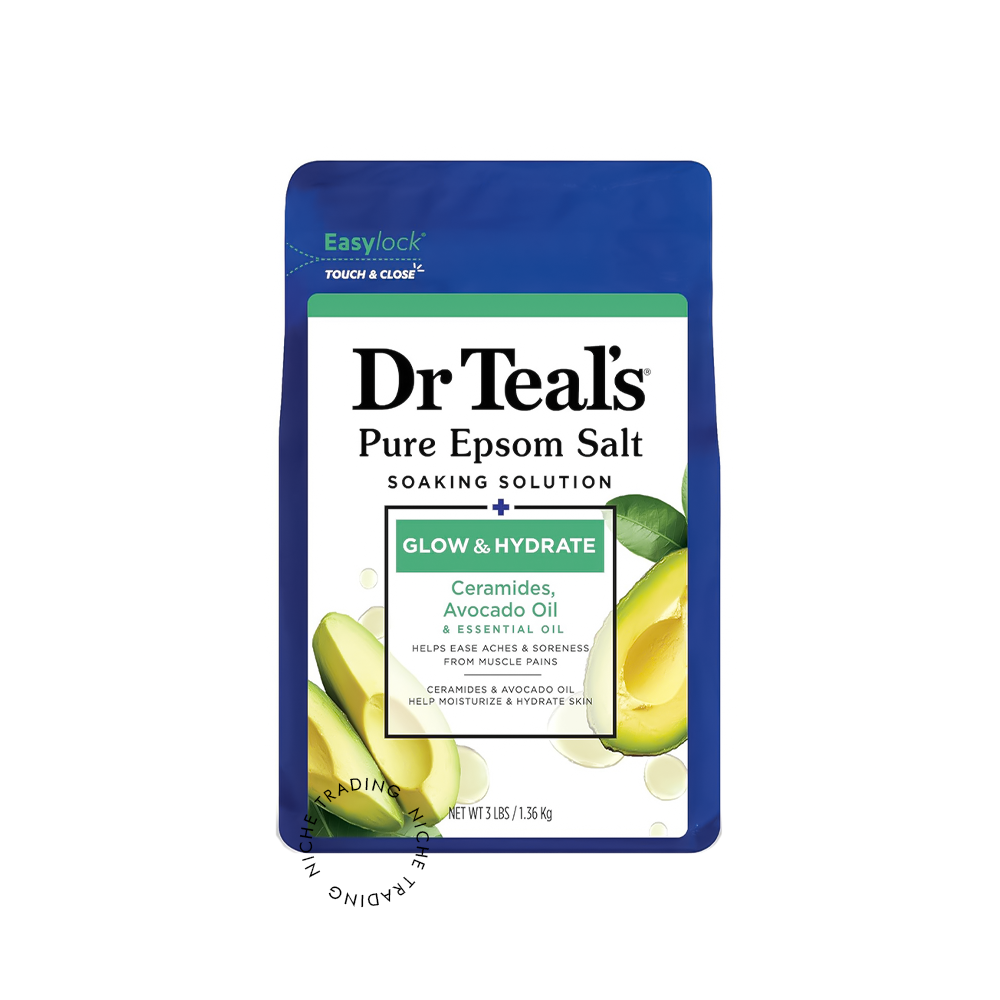 Drt Glow & Hydrate 3lb Epsom Salt 1.36kg.. - Dr. Teal's | Niche Trading Qatar