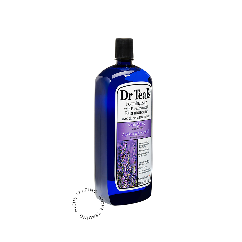 Dr Teals Foaming Bath Soothe & Sleep with Lavender 1000ml - Dr. Teal's | Niche Trading Qatar