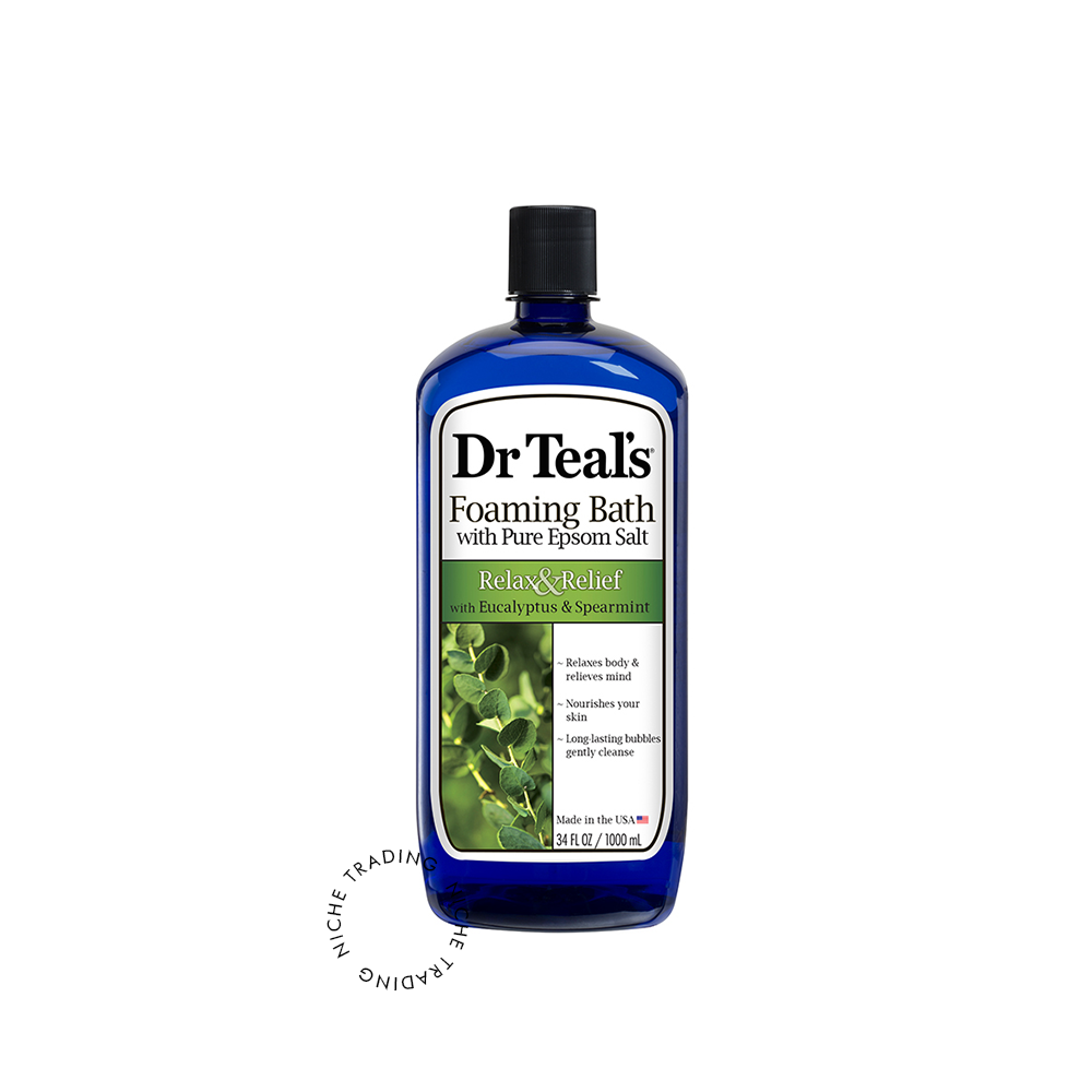 Dr Teals Foaming Bath - Eucalyptus & Spearmint 1000ml - Dr. Teal's | Niche Trading Qatar