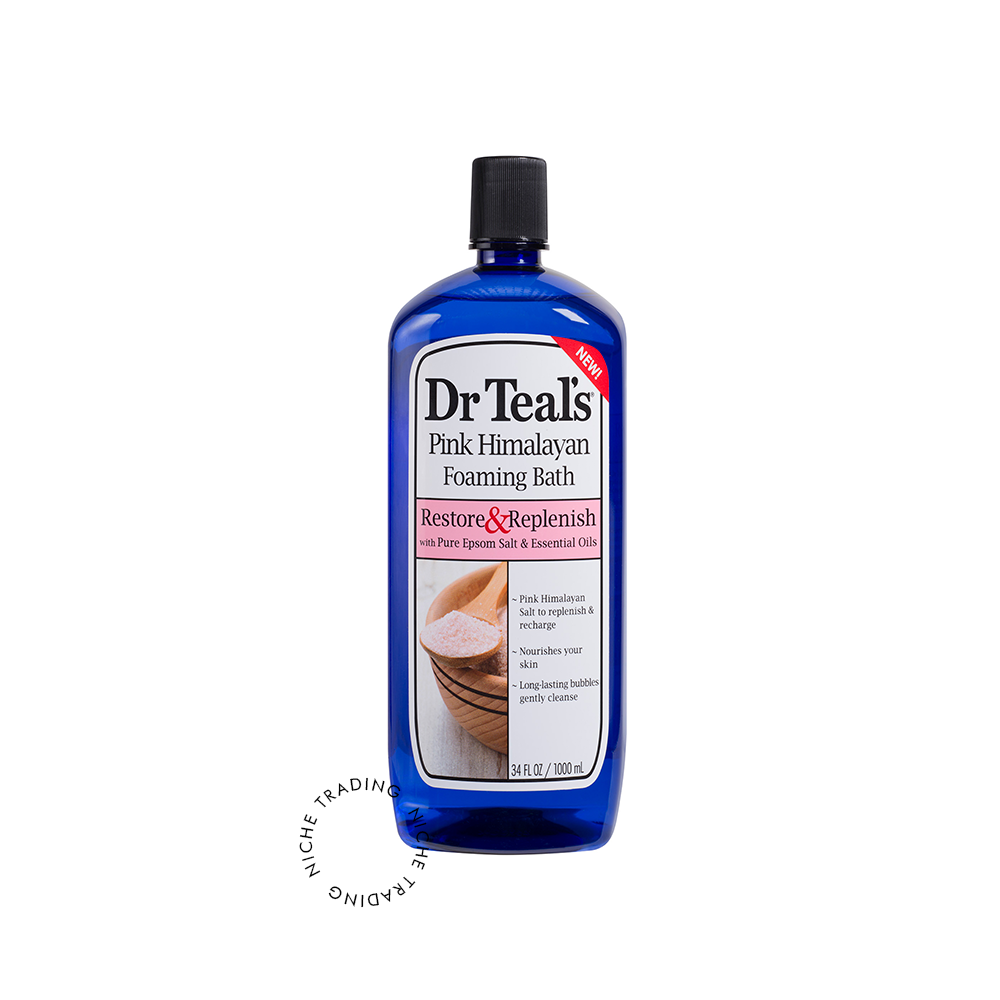 Dr Teals Pink Himalayan Foaming Bath 1000ml - Dr. Teal's | Niche Trading Qatar