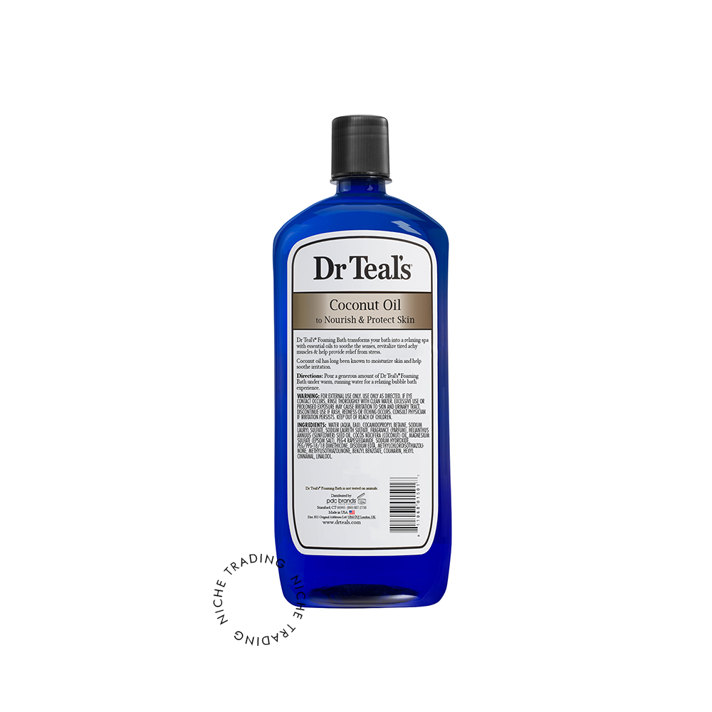 Dr Teals Coconut Oil Foaming Bath with Pure Epsom Salt 1000ml