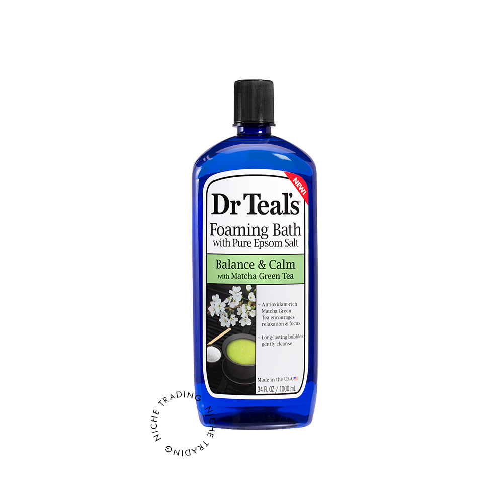Dr Teal S Activated Charcoal & Lava Foaming Bath with Pure Epsom Salt 1000ml